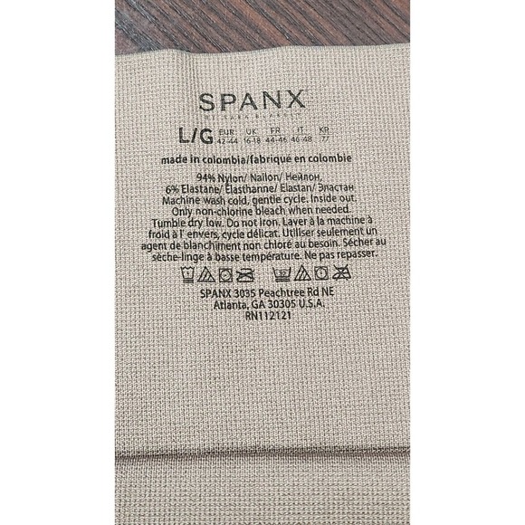 Nwt SPANX Look at Me Now Seamless Olive Green Leopard Print Leggings Sz: L - Picture 6 of 9